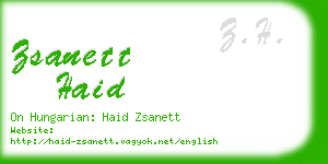 zsanett haid business card